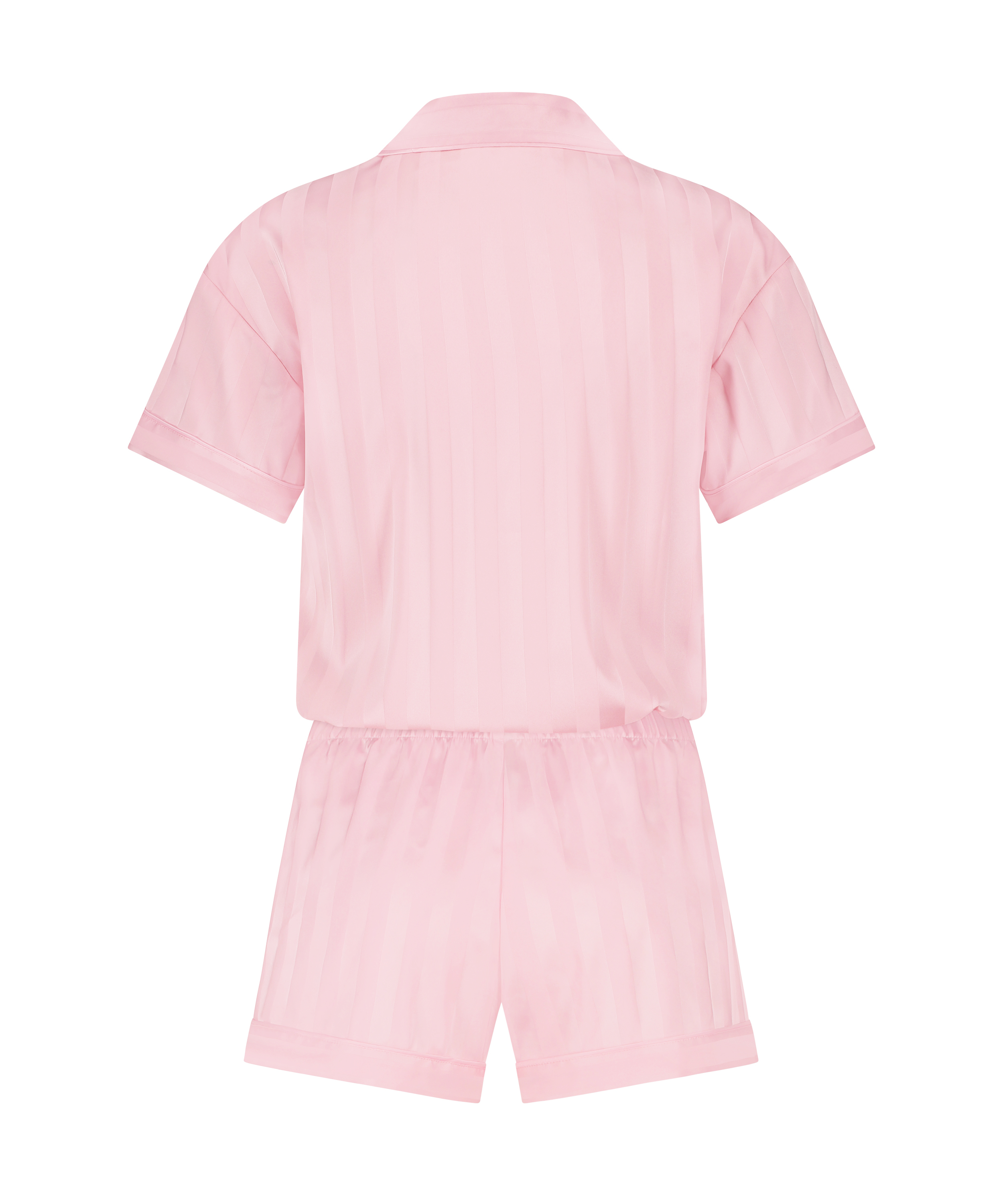 Satin Pyjama Set, Pink, main