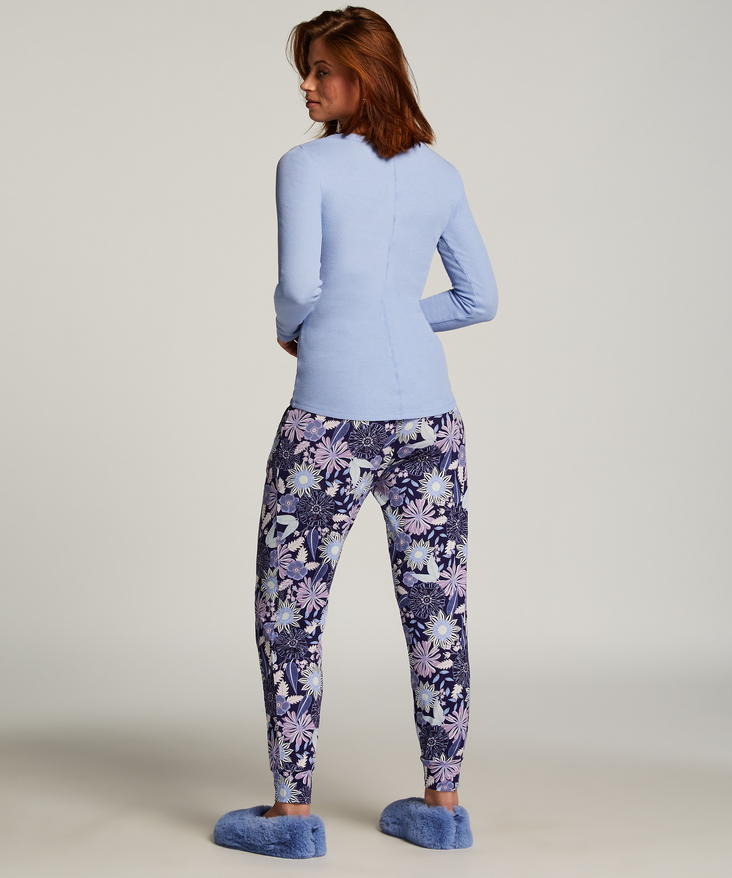 Jersey Pyjama Pants, Blue, main
