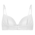 Pointelle Padded Underwired Bra, White