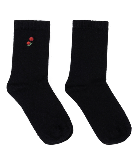 Modal Crew Socks, Black