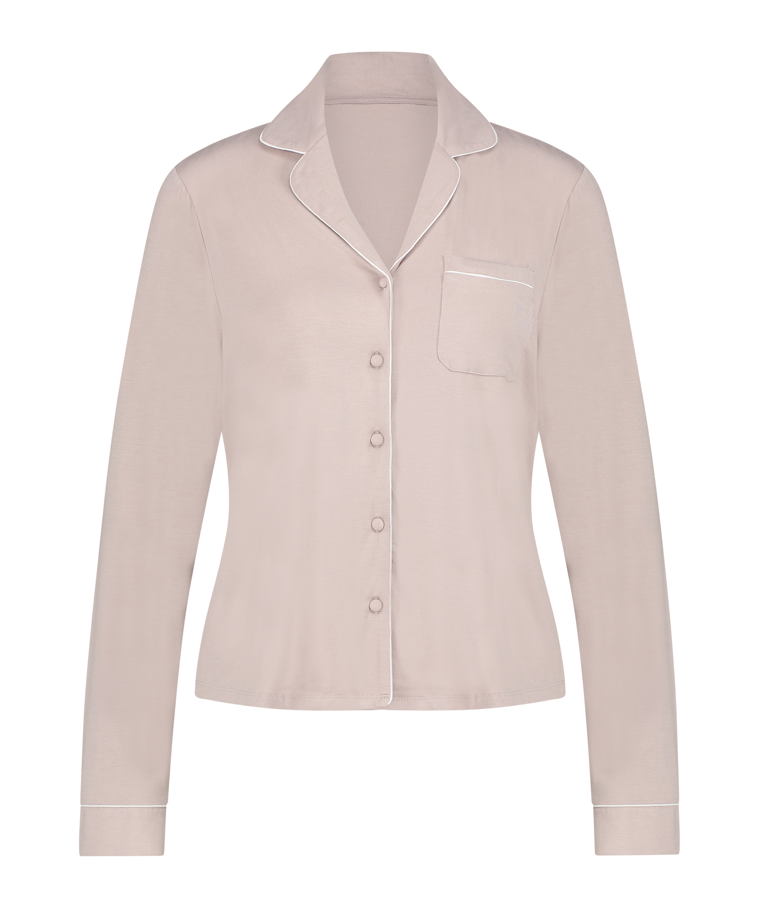 Essential Jersey Long-Sleeved Jacket, Beige, main