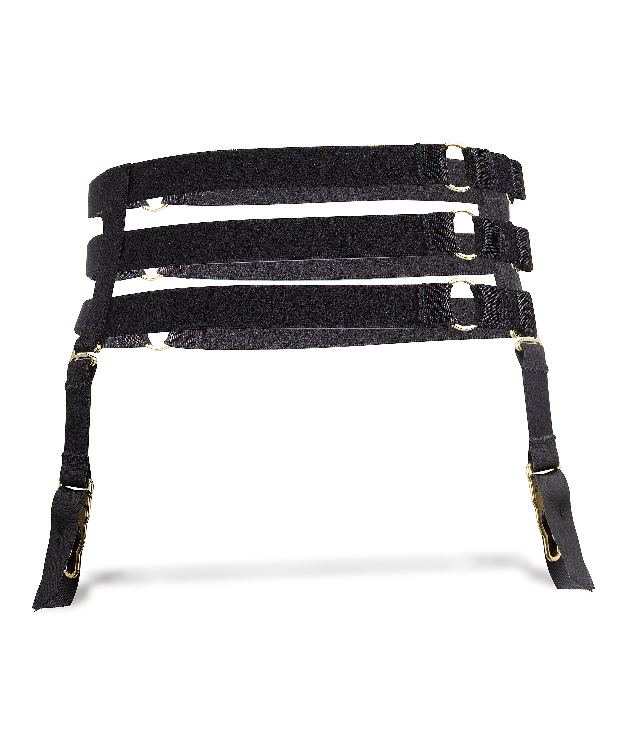 Private Suspender Cuffs, Black, main