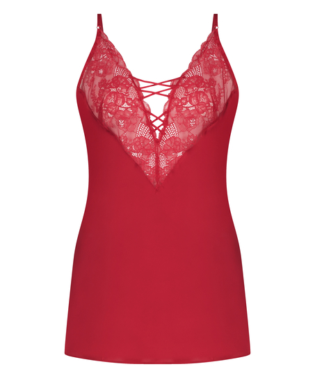 Kaely Slip Dress, Red