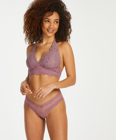 V-shape Mesh Brazilian, Purple