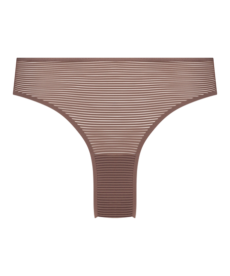 Invisible Brazilian Stripe mesh, Brown