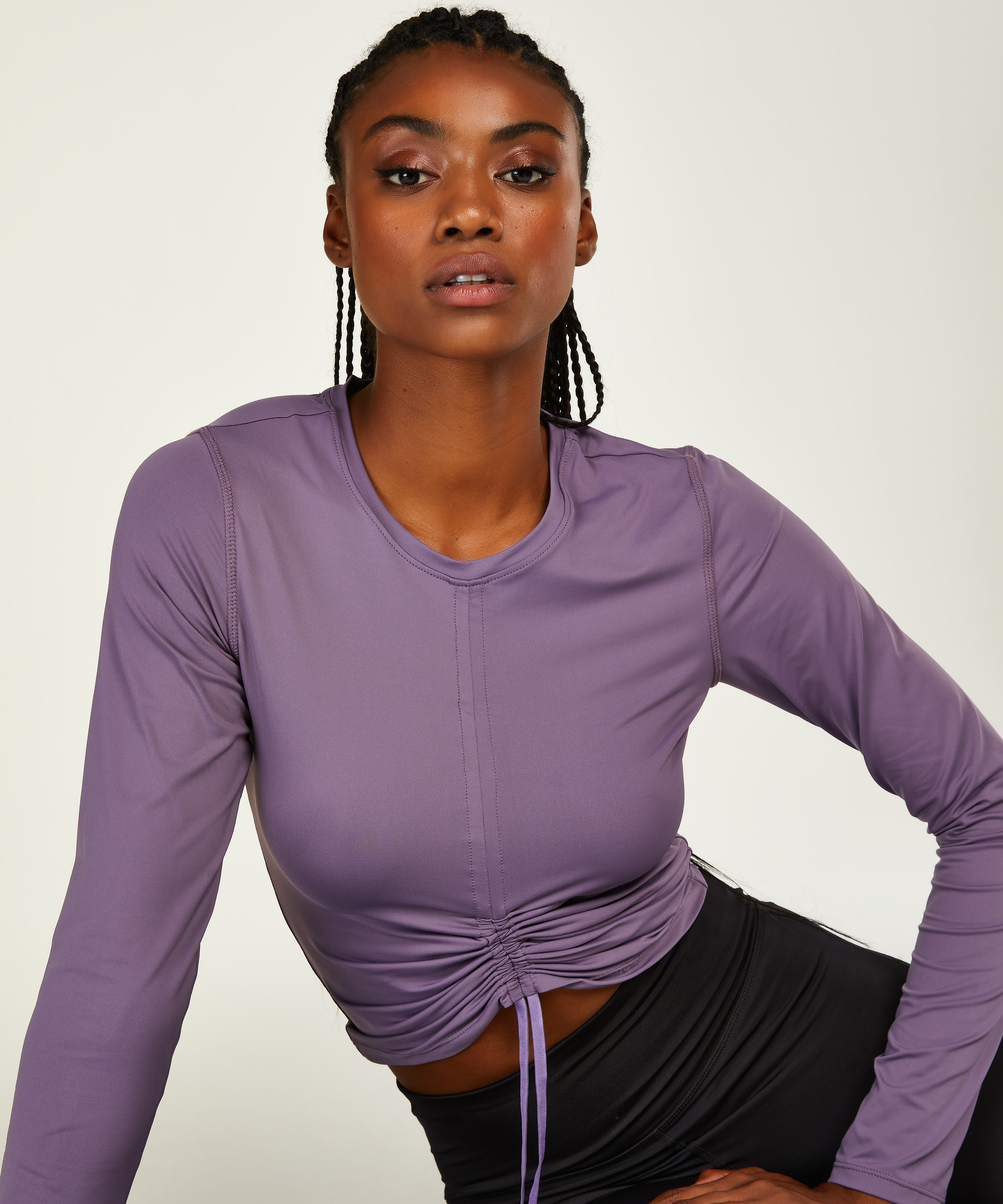 HKMX Long-sleeved sports top Aura, Purple, main