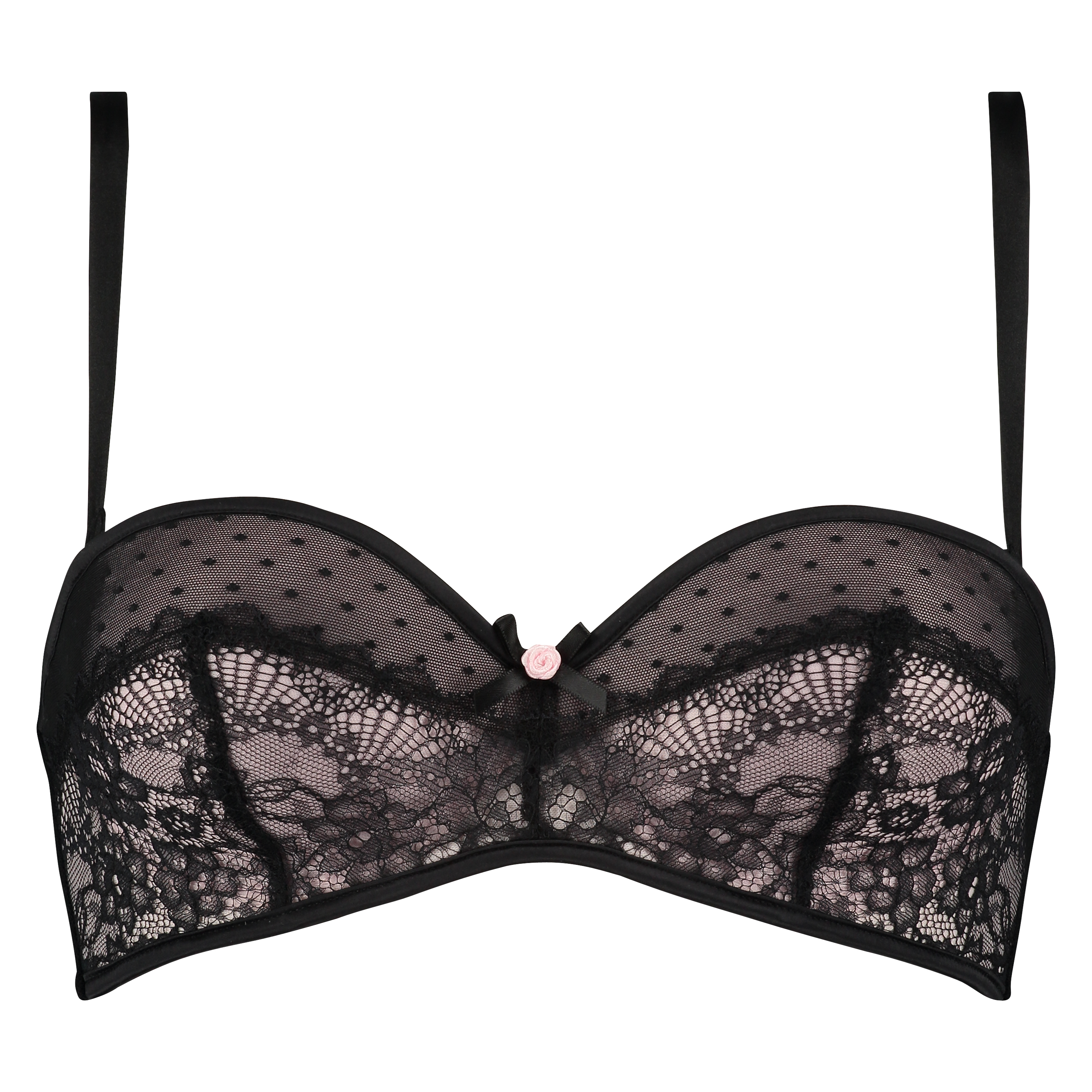 Padded strapless underwired bra Ramona, Black, main