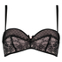 Padded strapless underwired bra Ramona, Black