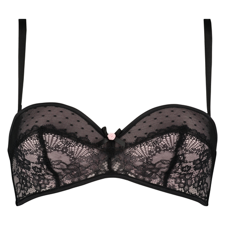 Padded strapless underwired bra Ramona, Black