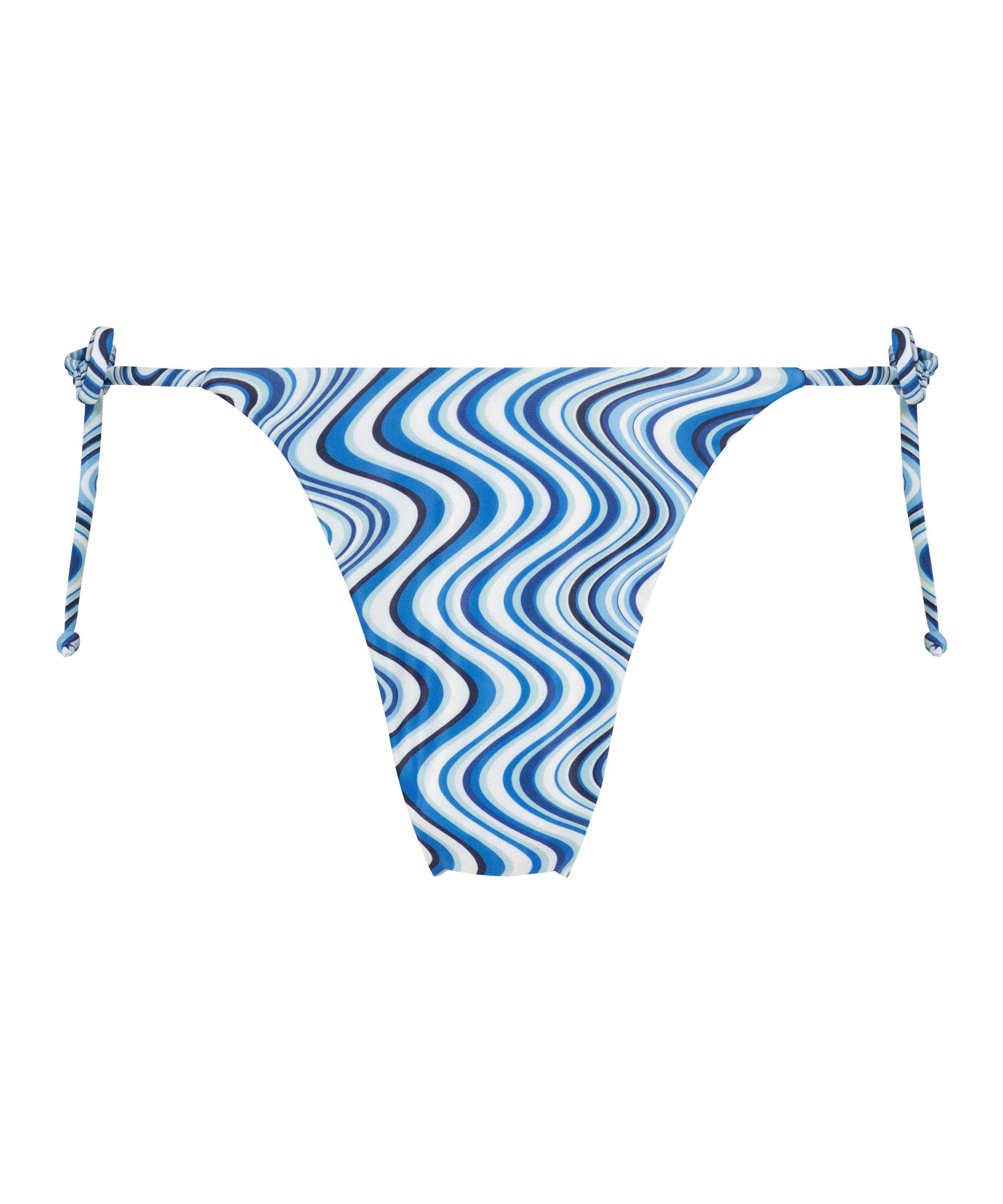 Hvar high cheeky bikini bottoms, Blue, main