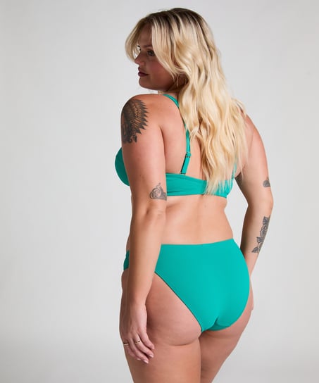 Scallop Rio Bikini Bottoms, Green