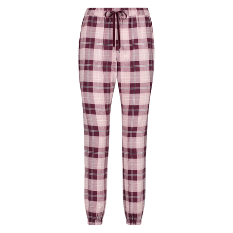 Petite Twill Check Pyjama Pants, Red