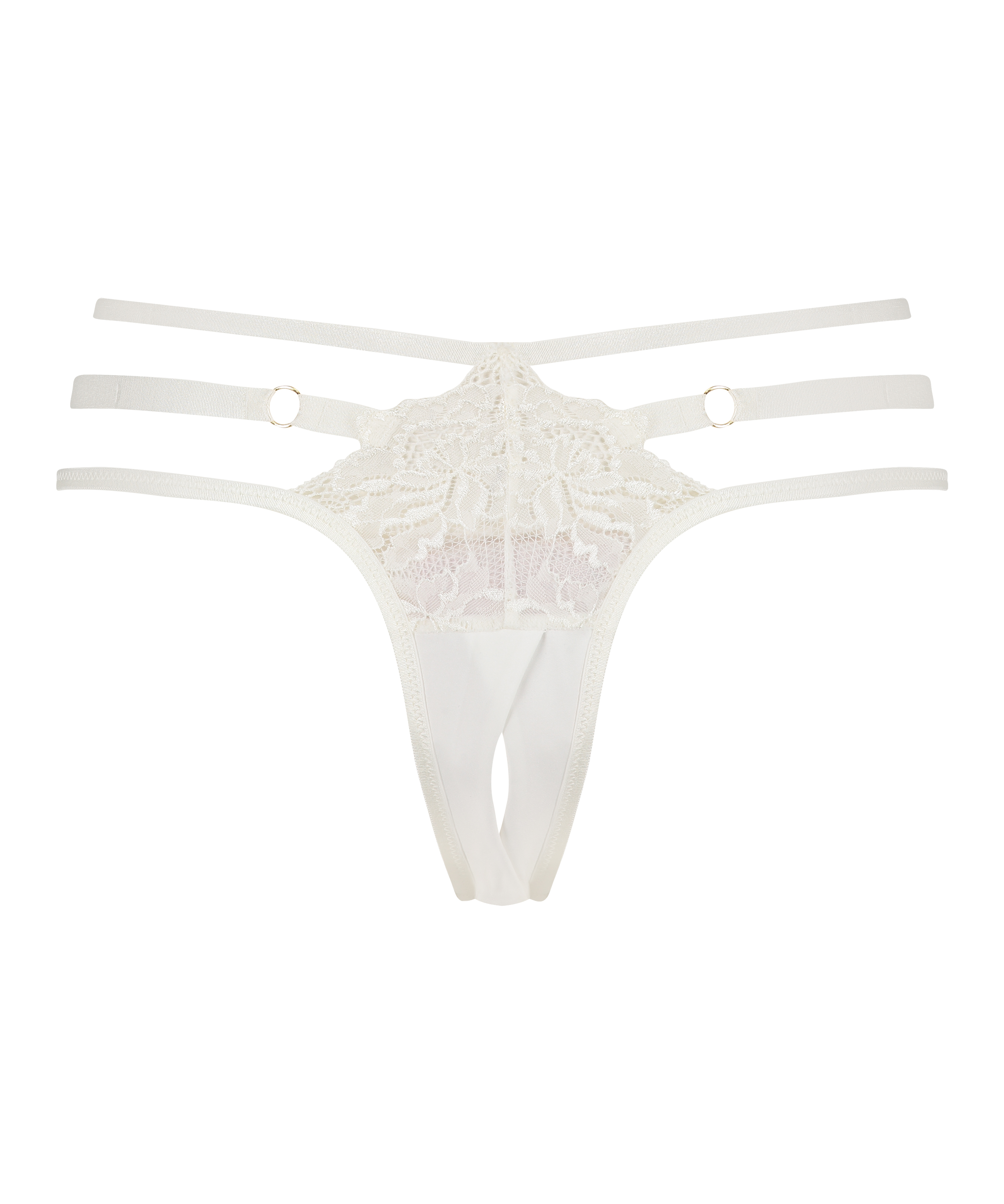 Piper Open Crotch Brazilian, White, main