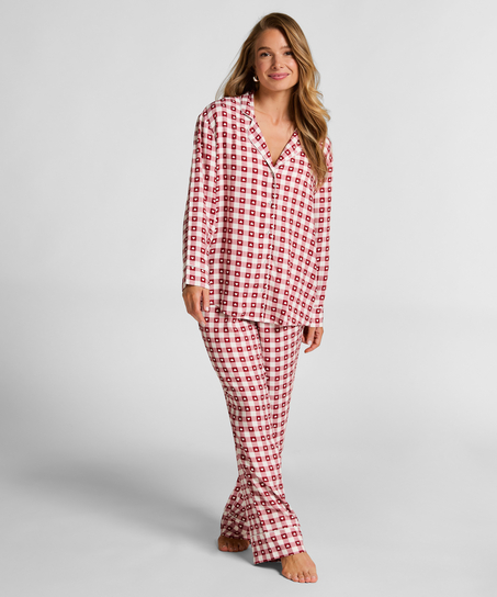 Pyjamaset Twill, Red