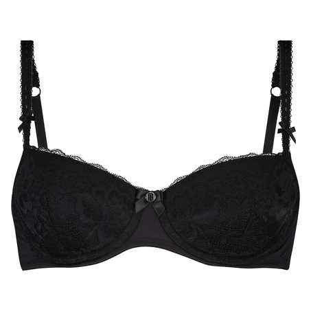 Maya Padded Underwired Bra, Black