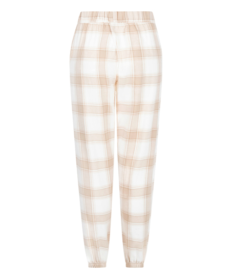 Flannel Pyjama Pants, Beige