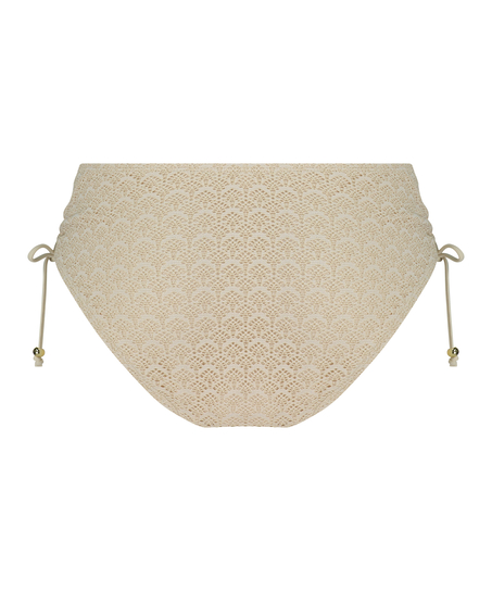 Crochet Bikini Bottoms, White