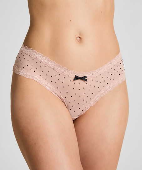 V-shape Brazilian Dot Flock, Pink