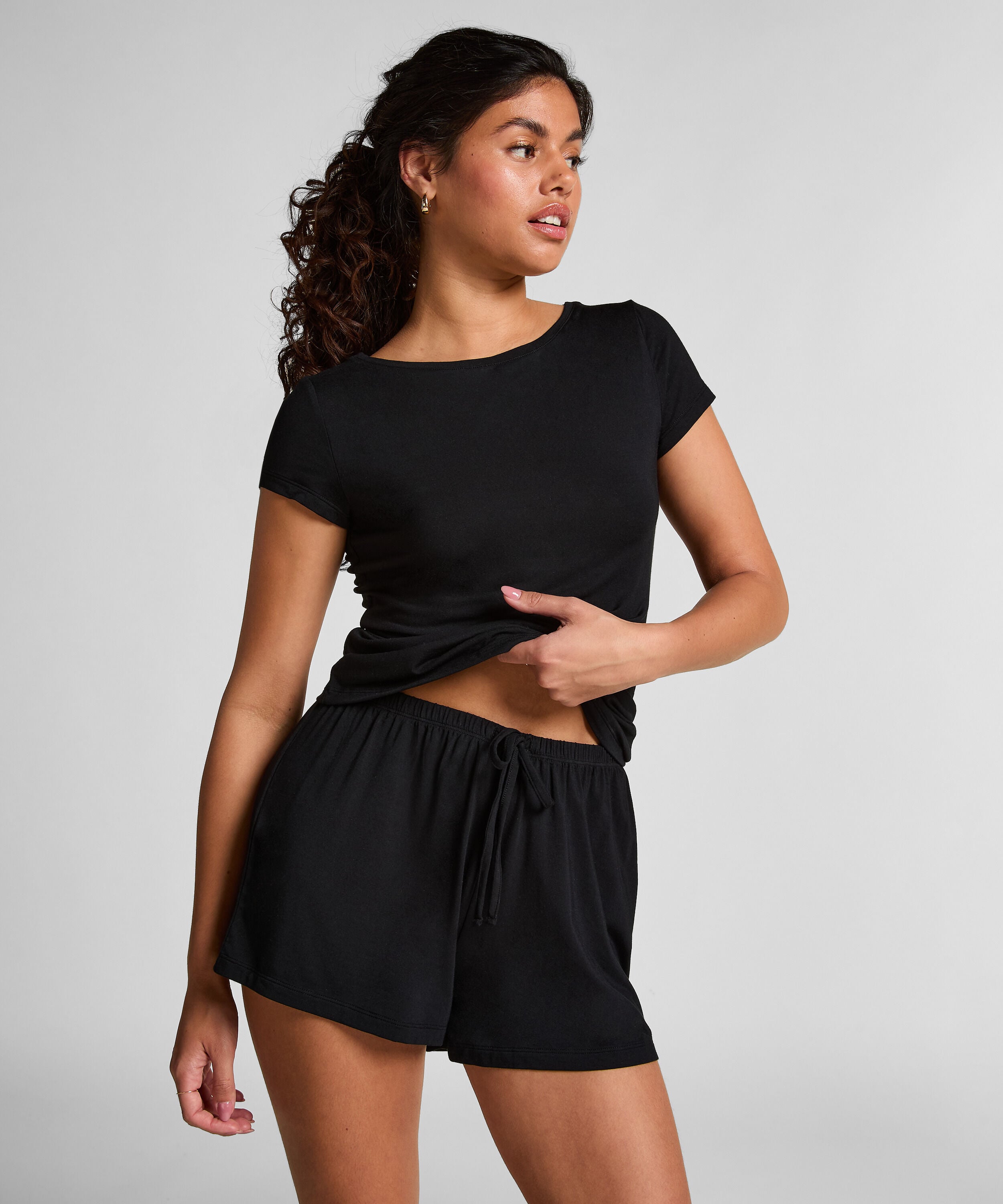 Pyjama Set Jersey, Black