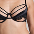 Nisha Non-Padded Underwired Bra, Black