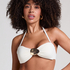 Cabo Bandeau Bikini Top, White