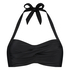 Luxe Bandeau Bikini Top, Black