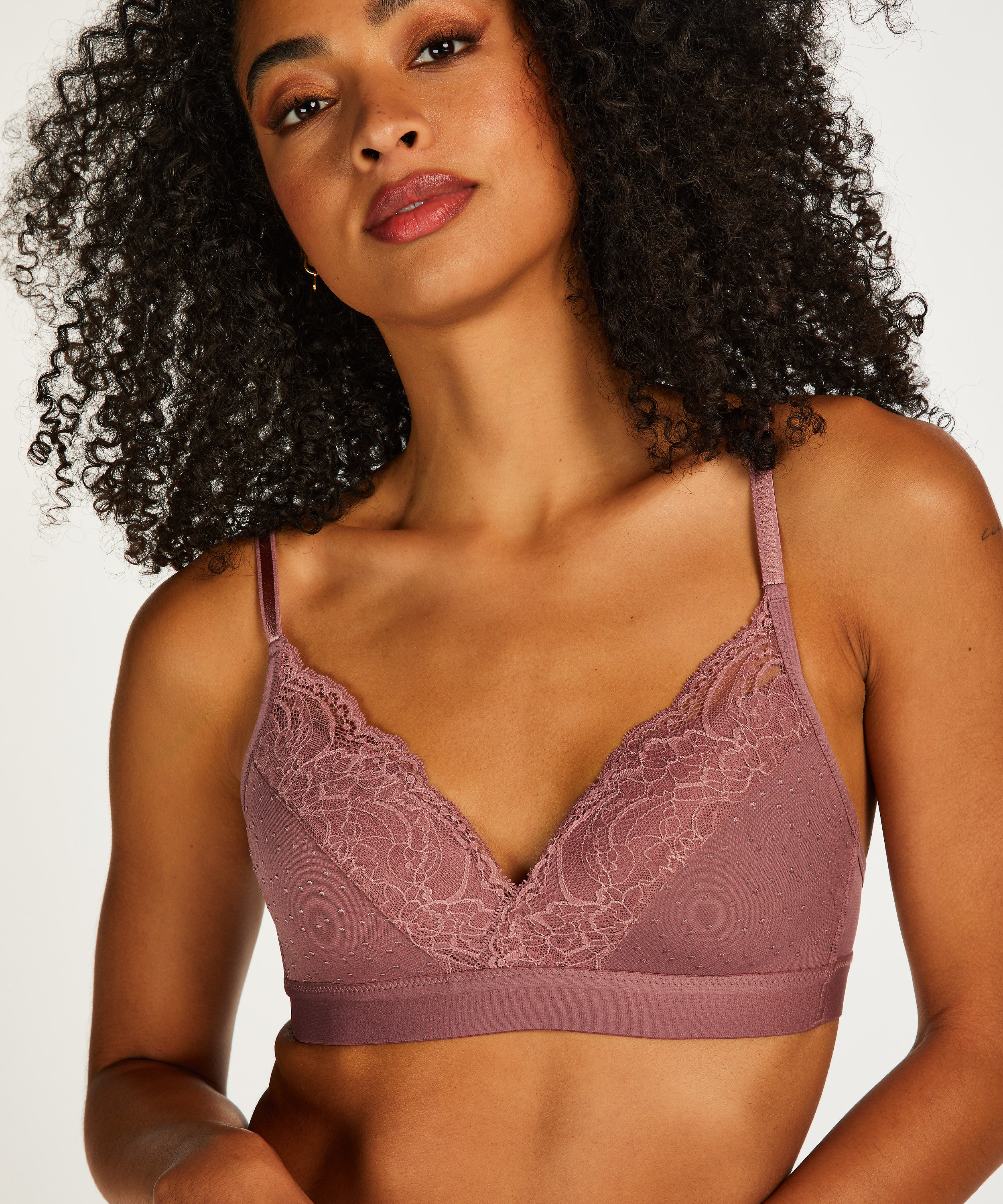 Sophie Padded Non-wired Bra, Purple, main