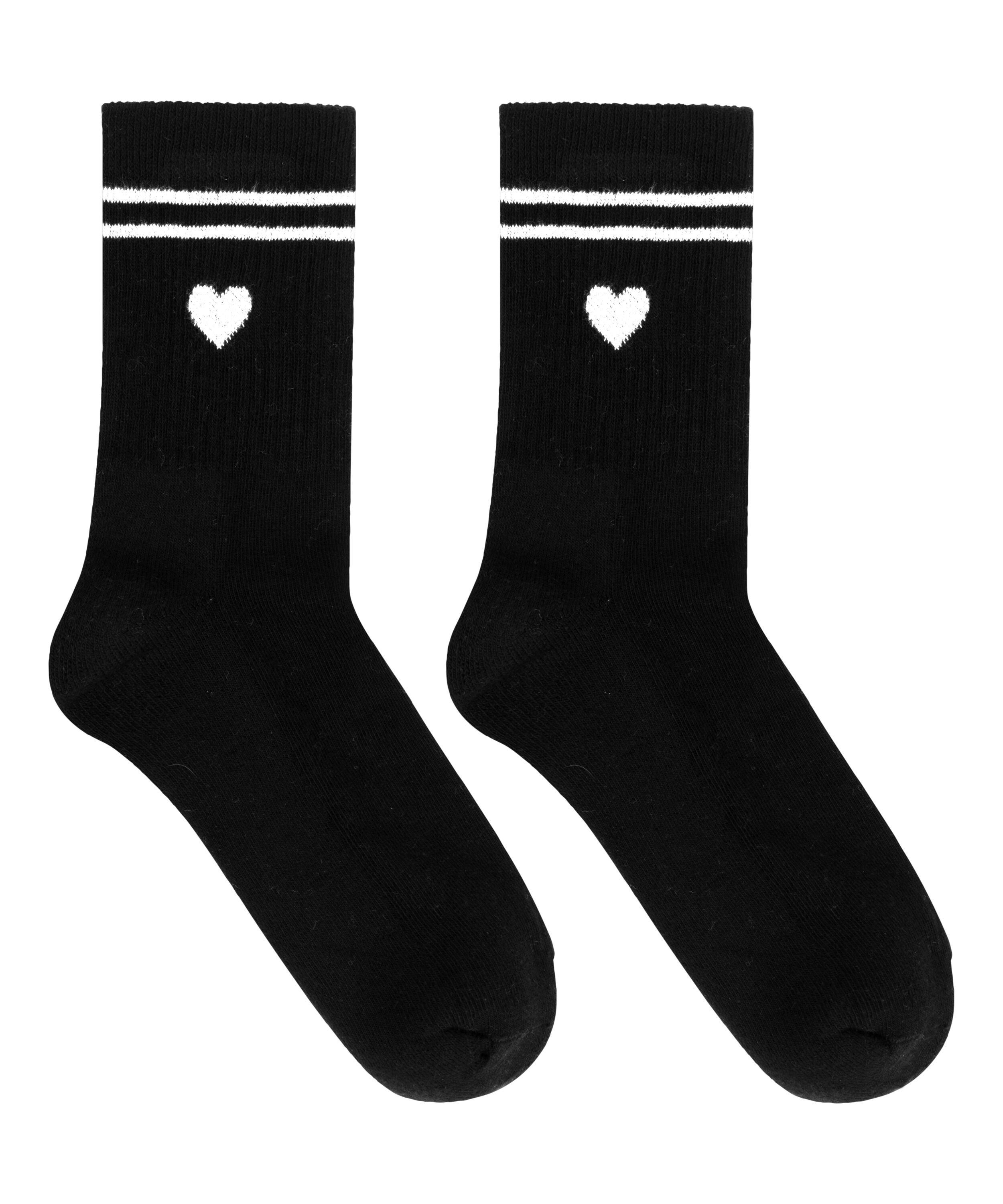 Cotton Crew Socks, Black