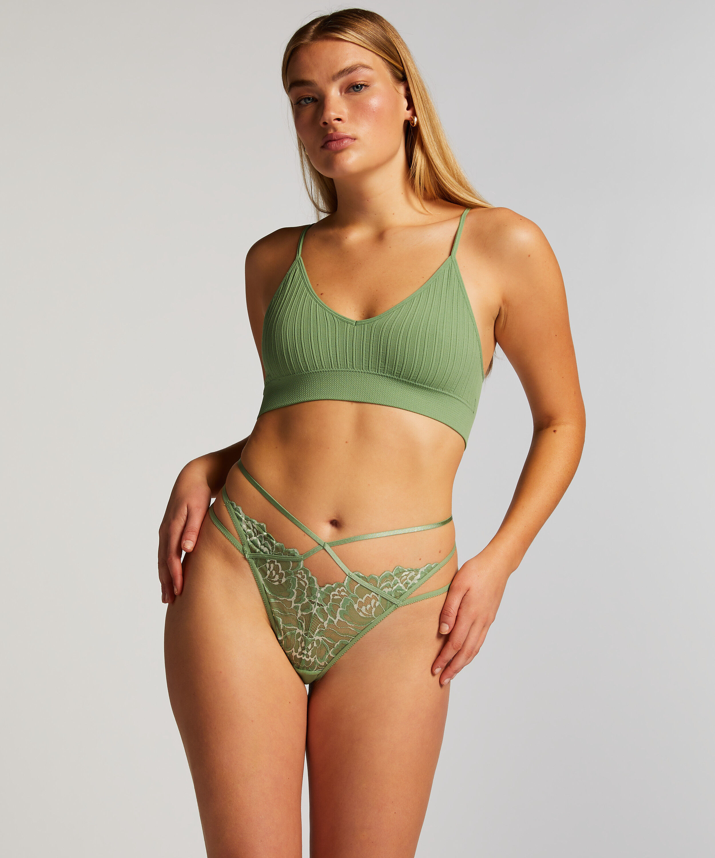 Alexia Thong, Green Alexia Thong, Green