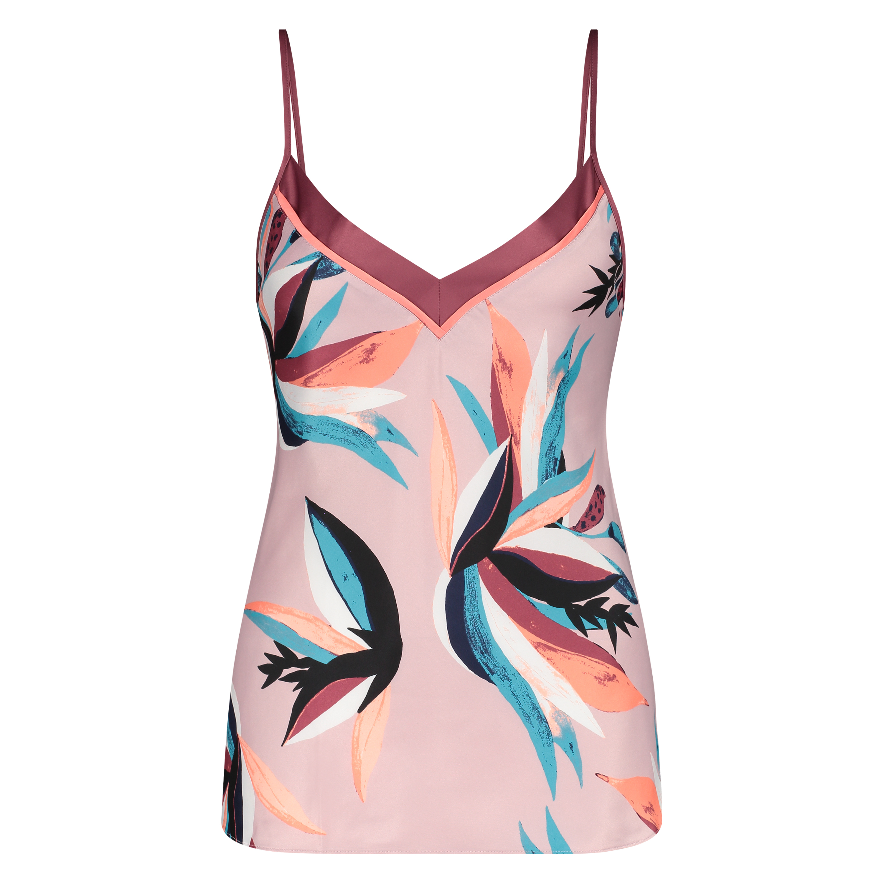 Satin Cami, Purple, main