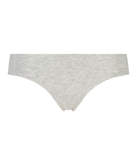 Invisible cotton thong, Grey
