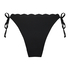Scallop Bikini Bottoms, Black