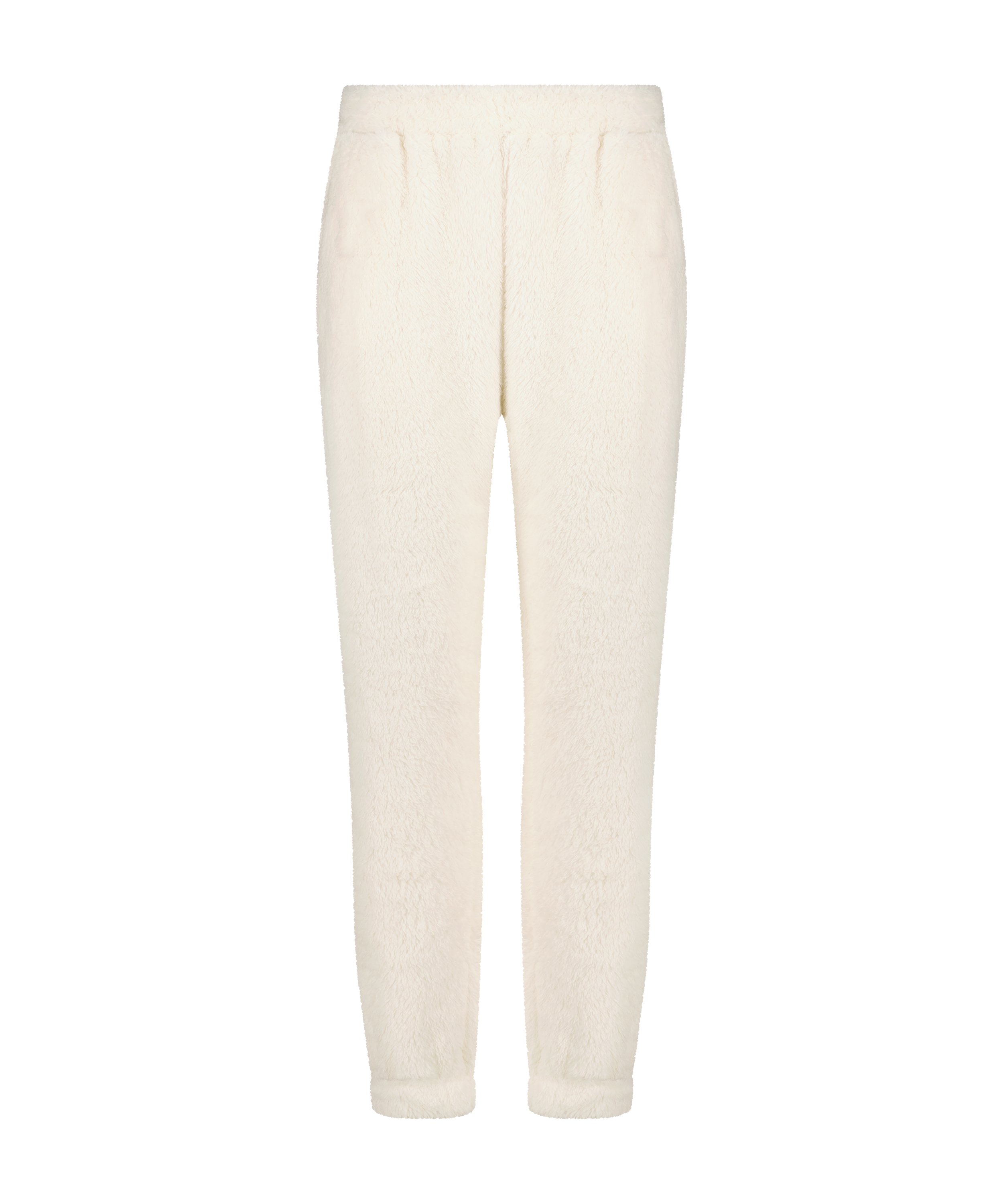 Snuggle Fleece Joggers, White, main