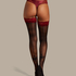 Zoe 20 Denier Noir Hold-Ups, Red