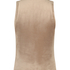 Velours Sleeveless Top, Brown