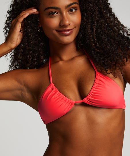 Doha triangle bikini top, Red