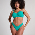 Scallop Padded Strapless Underwired Bikini Top Cup E +, Green