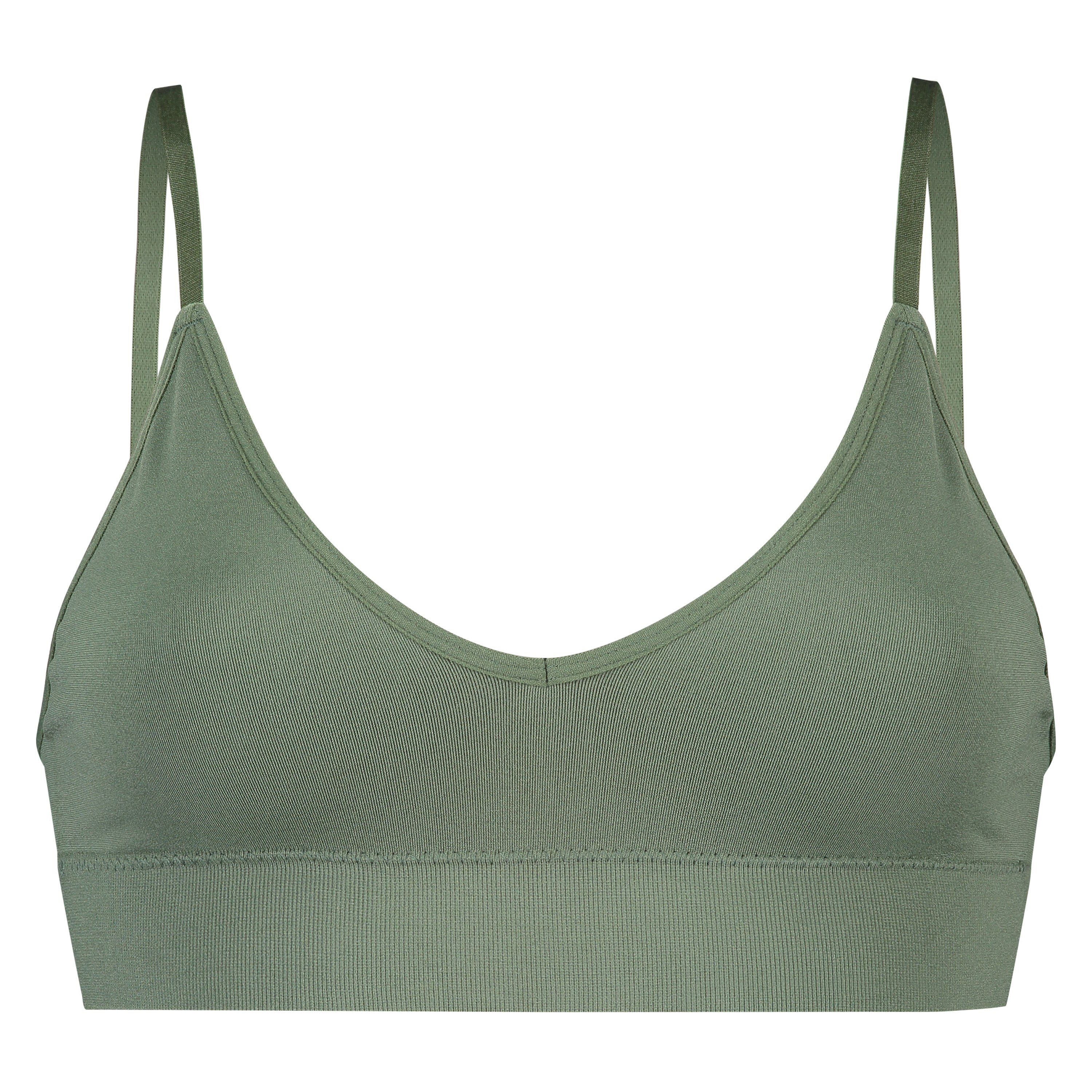 Seamless bralette, Green, main