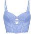 Kimberley Padded Longline Underwired Bra, Blue