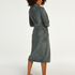 Fleece Bathrobe, Green