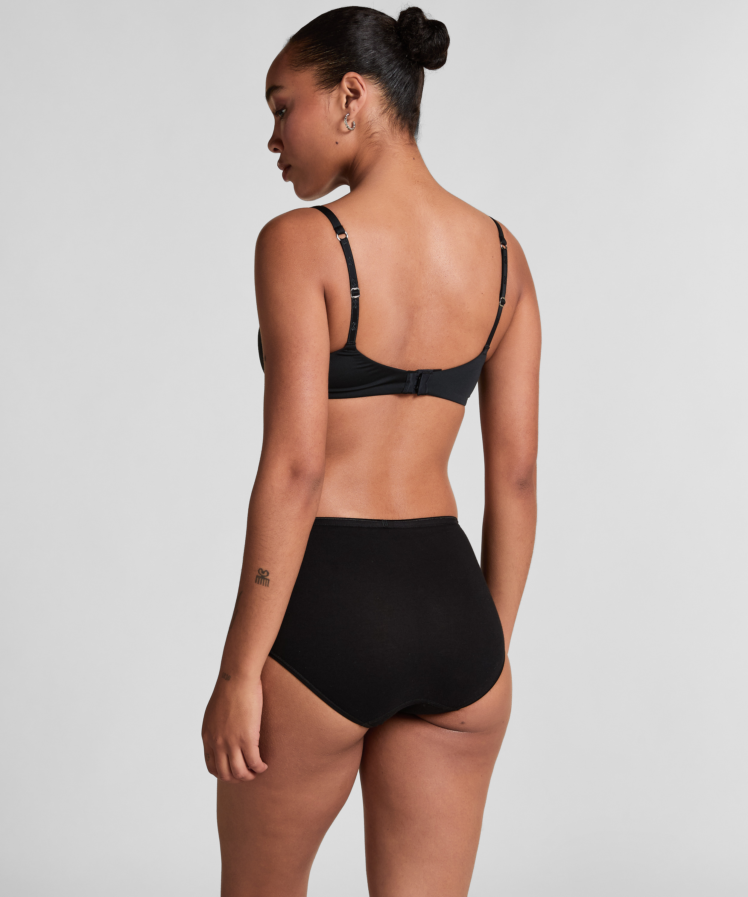 Superslip midi cotton, Black, main