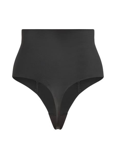 Sculpting scuba high waisted thong, Black