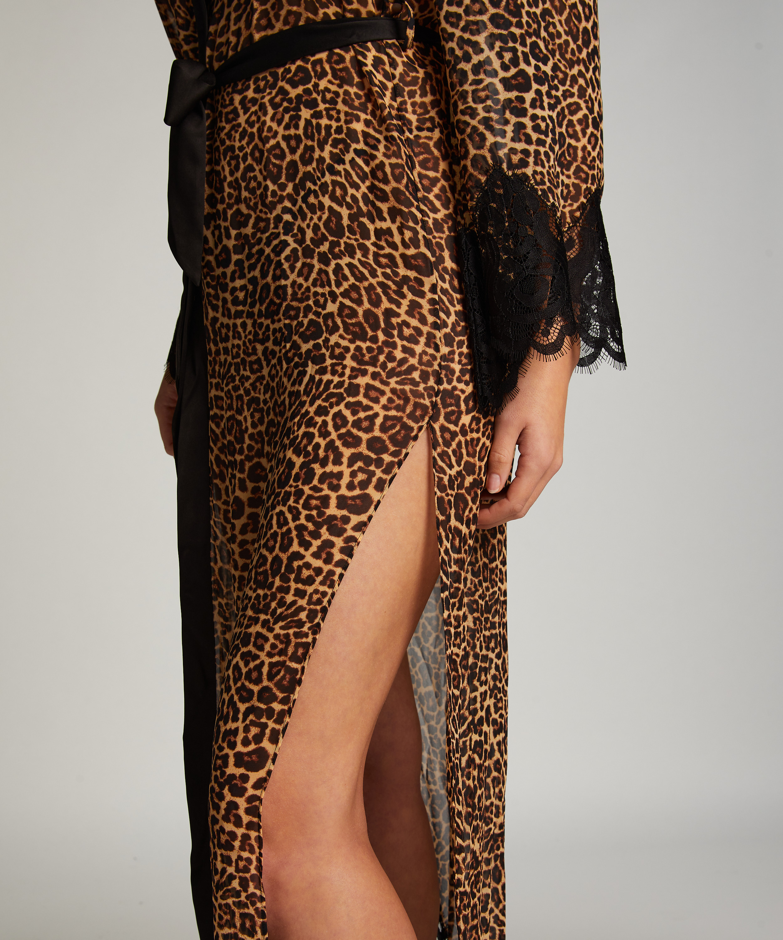 Chiffon Kimono, Black, main