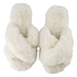 Fake Fur Slippers, White