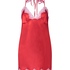 Satin slipdress, Red