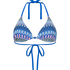 Cali Triangle Bikini Top, Blue