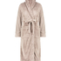 Fleece Bathrobe, Brown