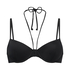 Luxe padded Underwired Bikini Top, Black