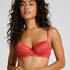 Marine Padded Underwired Bra, Red