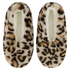Leopard Cosy Ballerina Slippers, Beige